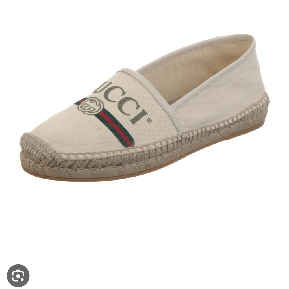 Gucci Canvas Graphic Print Espadrilles
